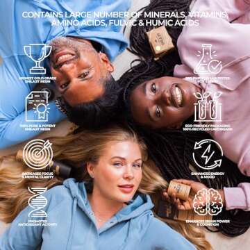 Natural Shilajit Capsules for Energy & Wellness - 60 Count