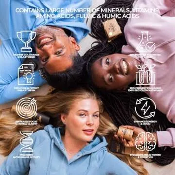 Natural Shilajit Capsules for Energy & Wellness - 60 Count