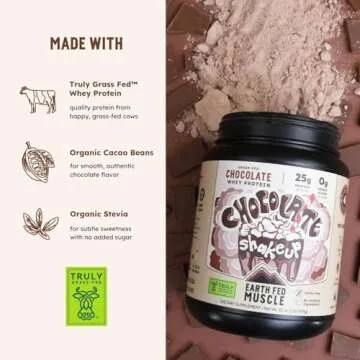 Earth Fed Muscle Whey Protein Powder - Clean Ingredients 2lb