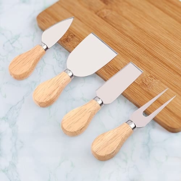 UUBAAR 4 PCS Cheese Knife Set for Charcuterie Boards