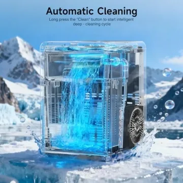 ETL Approved Nugget Ice Maker Countertop, 44Lbs/24H Pebble Ice Maker with Water Tank, Soft Chewable ...