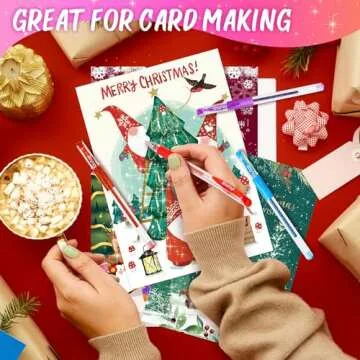 Valentines Day Gifts for Kids, Easter Basket Stuffers for Teens Adults, 12-Color Scented Glitter Gel Pens, Cute Coloring Pens, Colored Marker Pen Set Fun Stationary,Scrapbook Journaling Supplies