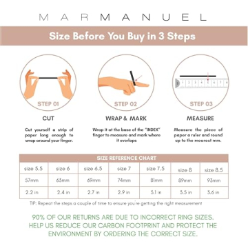 Elegant MAR MANUEL Stackable Rings with 14K Gold Plating