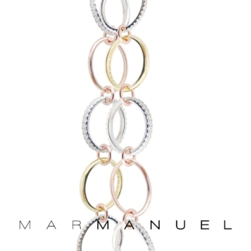Elegant MAR MANUEL Stackable Rings with 14K Gold Plating