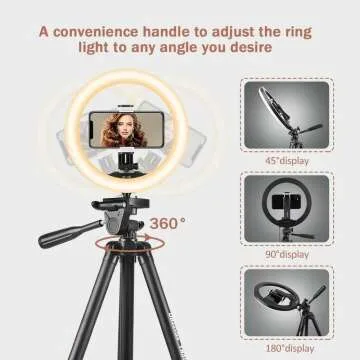 UBeesize 10" Ring Light & Tripod for Influencers