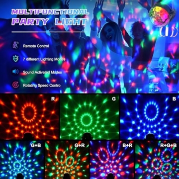 Vibrant Disco Ball Light for Parties and Karaoke Fun