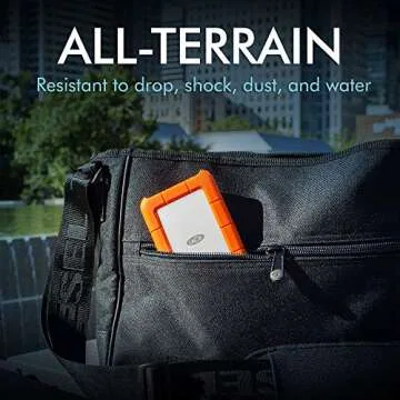 LaCie Rugged 2TB External Hard Drive - Fast & Durable