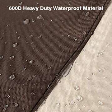 Vailge Waterproof Chaise Lounge Cover - 600D Heavy Duty