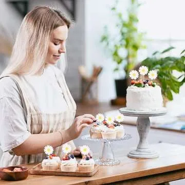 Daisy Cupcake Toppers for Party Decorations - Set of 24