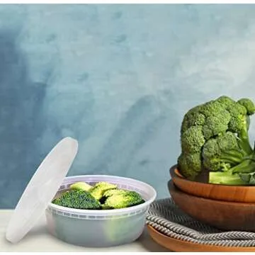 PARTY BARGAINS 36-Pack Food Containers with Lids - 8oz, 16oz, and 32oz Combo Deli Containers for Food, Temperature Resilient, Leak Proof & Reusable