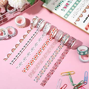 TaoBary 33 Rolls Colorful Holiday Washi Tape Set