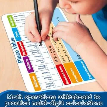 24 Pack Place Value Whiteboard for Educational Use