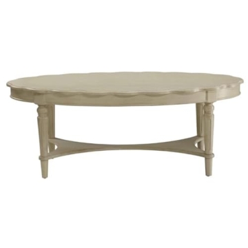 Acme Fordon Oval Coffee Table Antique White - Elegant Style