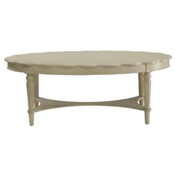 Acme Fordon Oval Coffee Table Antique White - Elegant Style