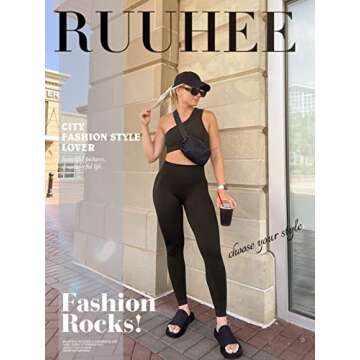 RUUHEE Women's Seamless Workout Set for Gym & Yoga