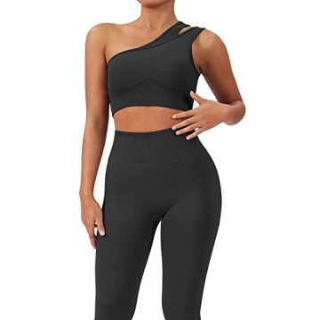 RUUHEE Women's Seamless Workout Set for Gym & Yoga