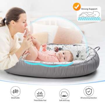 BUTOA Baby Lounger - Safe, Soft, and Portable for Infants