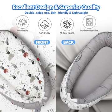 BUTOA Baby Lounger - Safe, Soft, and Portable for Infants