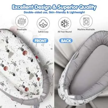 BUTOA Baby Lounger - Safe, Soft, and Portable for Infants