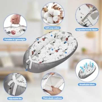 BUTOA Baby Lounger - Safe, Soft, and Portable for Infants