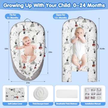 BUTOA Baby Lounger - Safe, Soft, and Portable for Infants