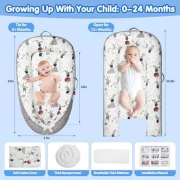 BUTOA Baby Lounger - Safe, Soft, and Portable for Infants