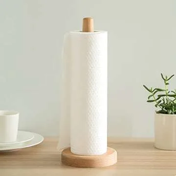 Stylish Bamboo Paper Towel Holder for Home Use