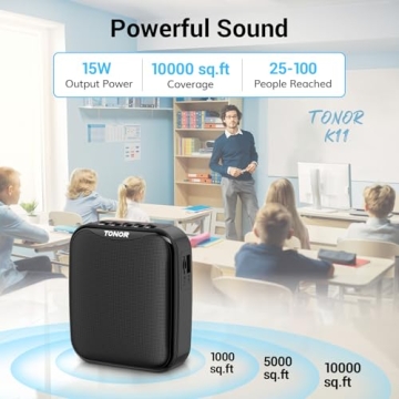 15W Bluetooth Voice Amplifier for Teachers & Instructors