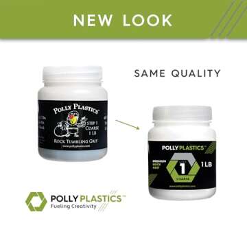 Polly Plastics Rock Tumbler Grit and Polish Refill Kits