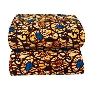 2020 Polyester Wax Prints Fabric Ankara Real Wax 6 Yards African Fabric for Party Dress FP6022