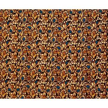 2020 Polyester Wax Prints Fabric Ankara Real Wax 6 Yards African Fabric for Party Dress FP6022