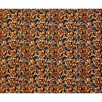 2020 Polyester Wax Prints Fabric Ankara Real Wax 6 Yards African Fabric for Party Dress FP6022