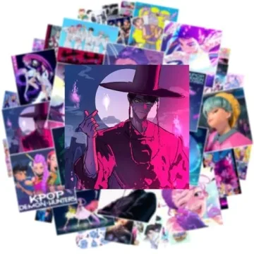 50PCS Waterproof Demon Movie Hunters Stickers for All Ages