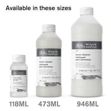 Winsor & Newton Brush Cleaner & Restorer, 16.0-oz Bottle