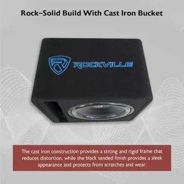 Rockville SK512 12" 1400w Car Subwoofer Enclosure + DB11 Amp Kit