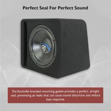 Rockville SK512 12" 1400w Car Subwoofer Enclosure + DB11 Amp Kit