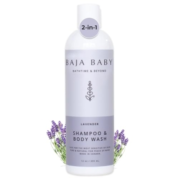 Baja Baby Lavender Shampoo & Body Wash - Organic, Gluten-Free, Vegan, EWG VERIFIED™ - Ideal for Se...