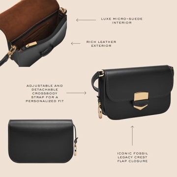 Fossil Lennox Crossbody Bag, Stylish and Durable
