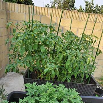 Durable 48 Inch Steel Garden Stakes for Plant Support