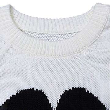 Fashionme Women Valentines Sweaters Cute Red Heart Knitted Lightweight Long Sleeve Crewneck Fit Pullover Tops Fall Winter Beige