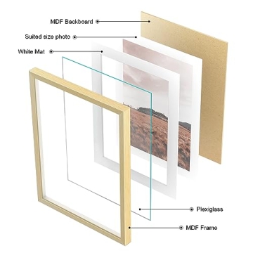 ArtbyHannah 8-Pack Neutral Gallery Wall Frame Set