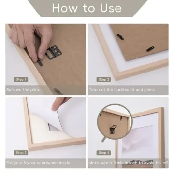 ArtbyHannah 8-Pack Neutral Gallery Wall Frame Set