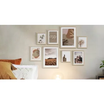ArtbyHannah 8-Pack Neutral Gallery Wall Frame Set