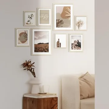 ArtbyHannah 8-Pack Neutral Gallery Wall Frame Set