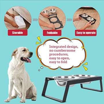Elevated Food and Water Feeder for Pets