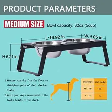 Elevated Food and Water Feeder for Pets