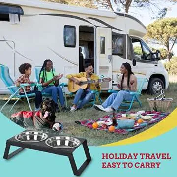 Elevated Food and Water Feeder for Pets