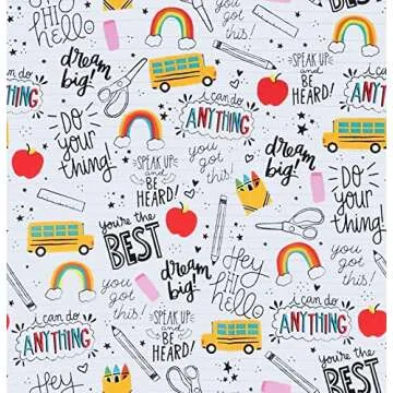 Toddler Little Girls Back to School Dresses -Apple, Pencils, Notebooks, Bookworm, School Bus，Glue,Tellurion,Blackboard Rainbow Dresses (3/4T, Back to School E)