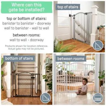 Summer Infant Extra Tall Decor Safety Pet and Baby Gate, 28” - 38.25” Wide, 36" Tall, Install In...