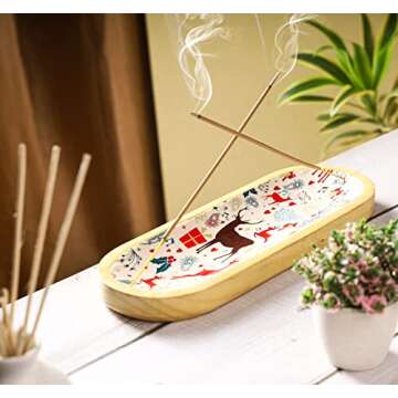 Bless-Frankincense-and-Myrrh 100%-Natural-Handmade-Hand-Dipped-Incense-Sticks Organic-Chemicals-Free for-Purification-Relaxation-Positivity-Yoga-Meditation The-Best-Woods-Scent (500 Sticks (750GM))